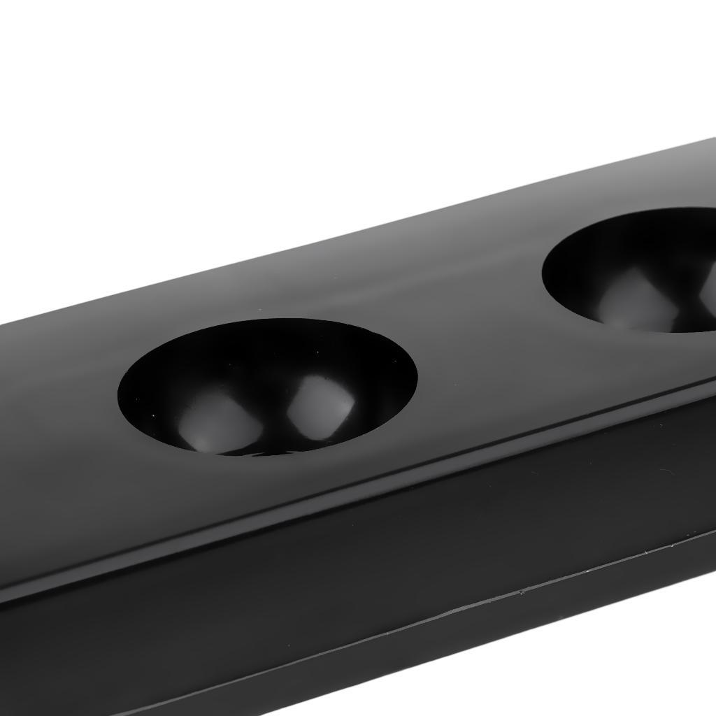 Black Standard 6 Pool Cue Wall Rack for Pool Snooker Billiard Sticks Rods