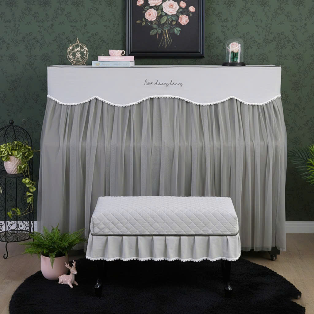 Khăn phủ đàn piano phong cách Hàn quốc hiện đại sang trọng phủ kín toàn bộ đàn chống bụi chống xước - Hàng chính hãng