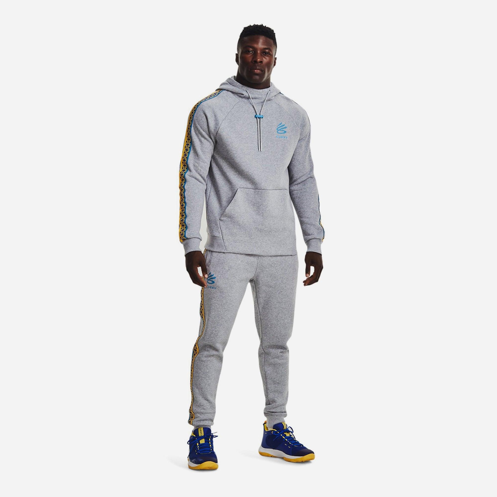 Áo hoodie bóng rổ tay dài có nón nam Under Armour Curry Fleece - 1366626-011