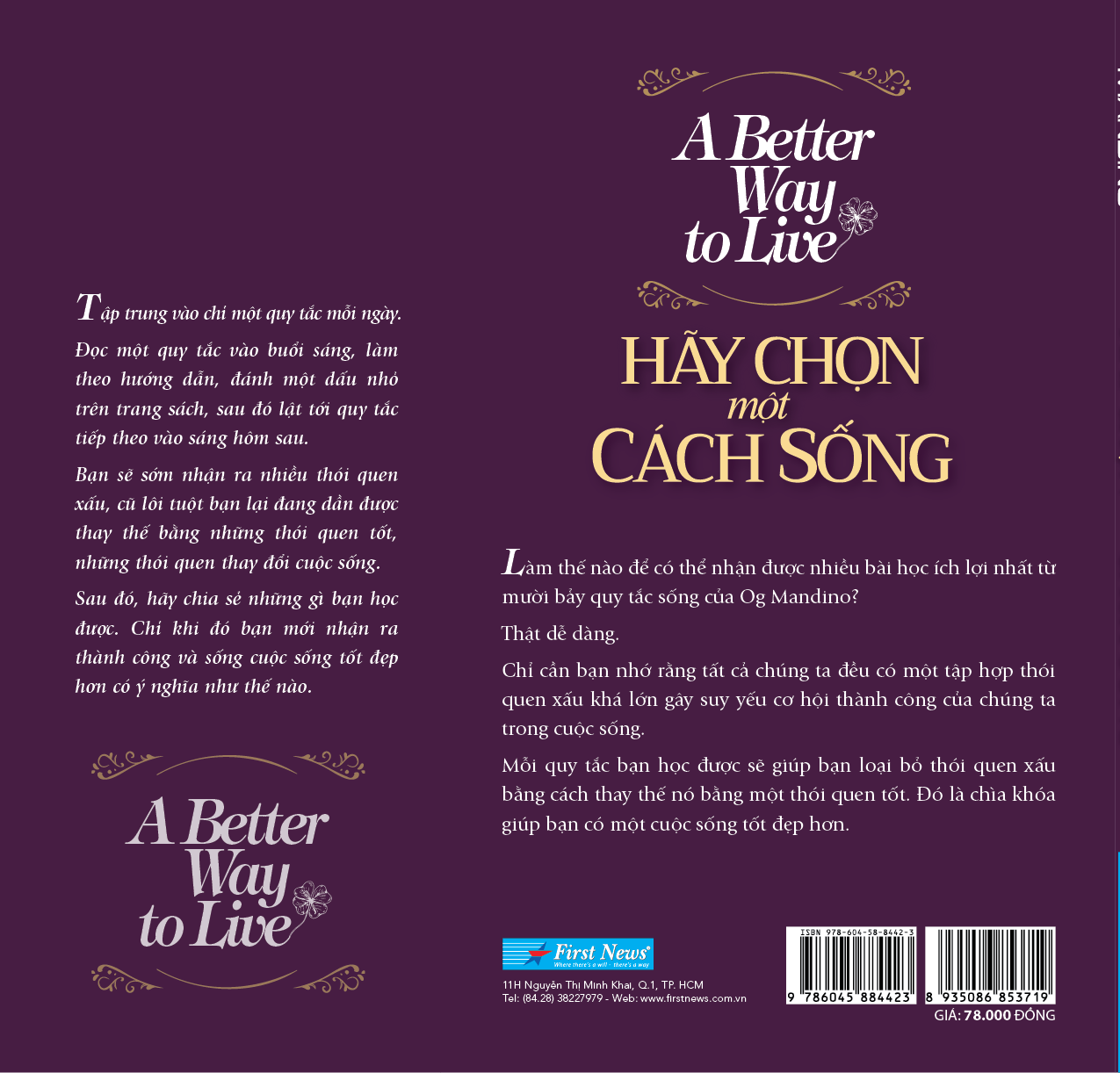 Sách Hãy Chọn Một Cách Sống (A Better Way To Live)