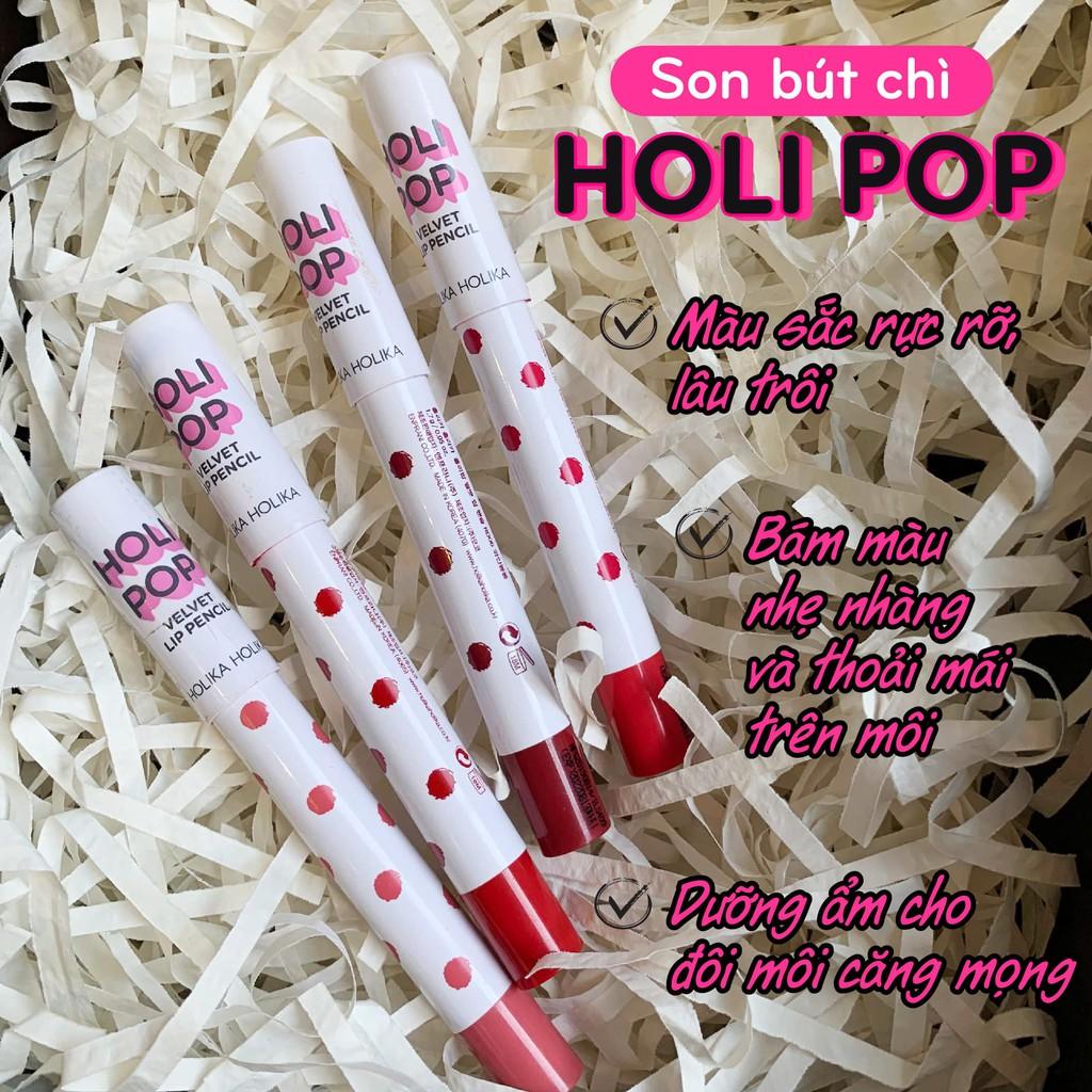 Son bút chì Holika Holika Holipop Velvet Lip Pencil 1,7g