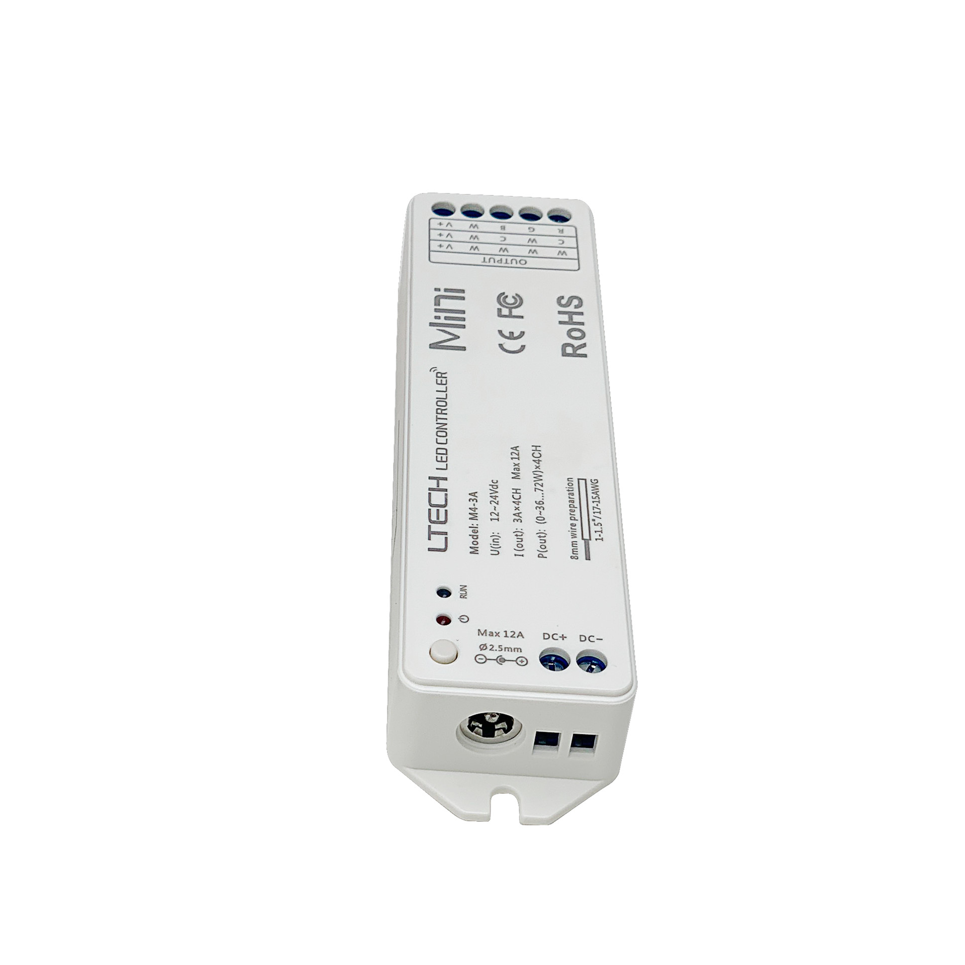 Bộ Điều Khiển Đèn Led Ltech M8+M4-3A Điều Chỉnh Màu Sắc Ánh Sáng, LED Dimmer Controller - Hàng Nhập Khẩu