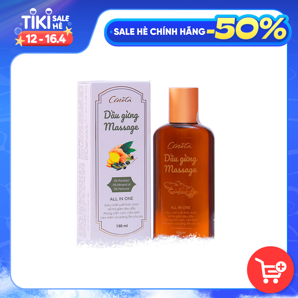 Dầu gừng Massage Cenota 150ml Giảm đau Chống Cảm