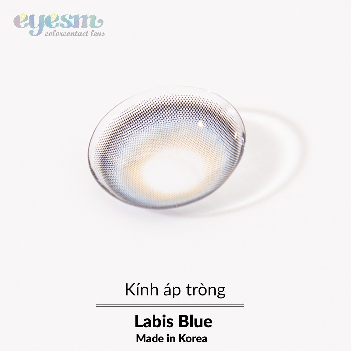 Lens áp tròng Eyesm Labis Blue - Lens màu xanh dương, sử dụng 1-6 tháng