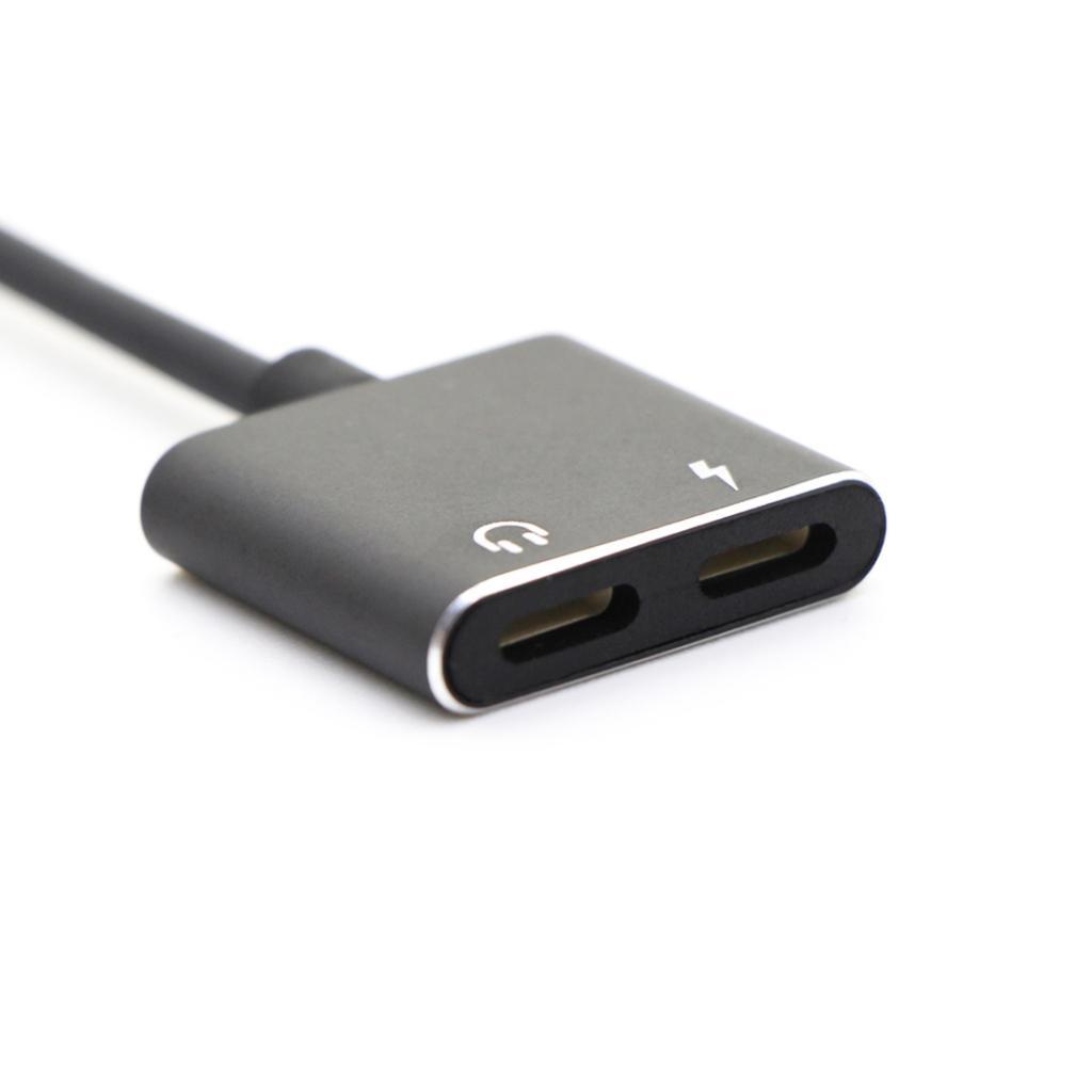 Splitter Adapter Dual Audio and Charge Cable for iPhone 7 8