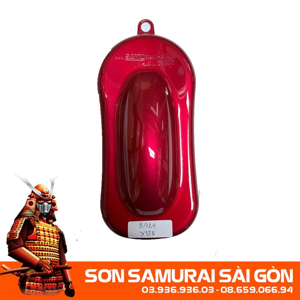 Sơn SAMURAI KUROBUSHI  Y138* MÀU ĐỎ CANDY chính hãng - Sơn phun xe máy SAMURAI SÀI GÒN