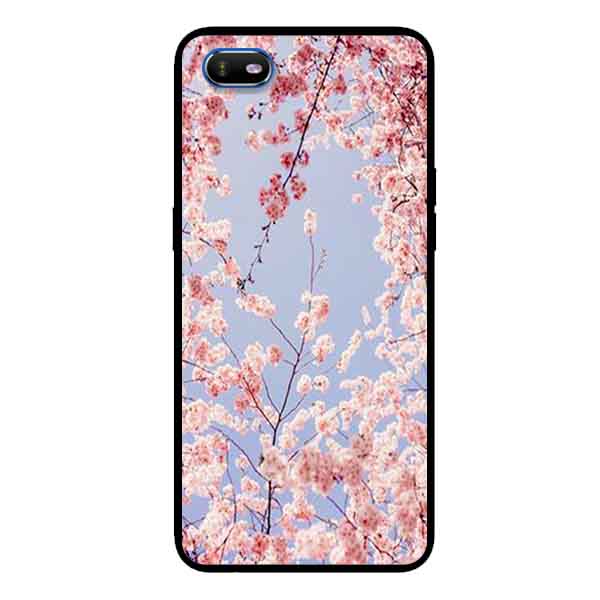 Ốp Lưng in cho Oppo A1K Mẫu Hoa Đào - Hàng Chính Hãng