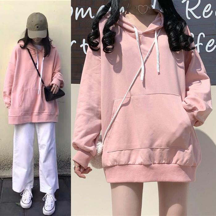 Áo Khoác Hoodie Dài Tay Thời Trang Cho Nữ