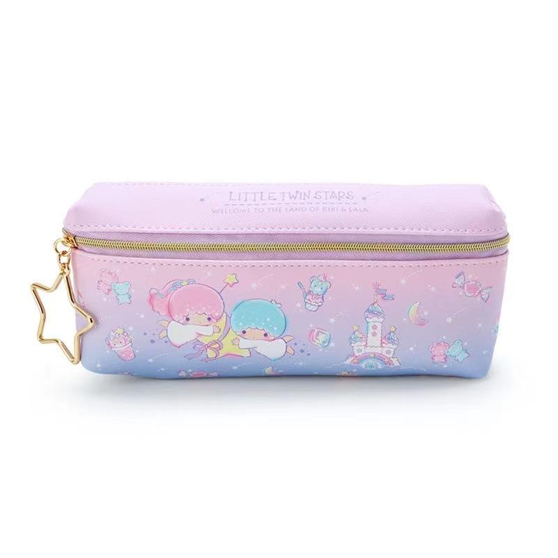 Hoạt Hình Dễ Thương Hello Kitty Bút Túi 2 Mặt Dây Kéo Di Động Văn Phòng Phẩm Túi Lưu Trữ Học Sinh Bé Trai Gái Kid Túi Đựng 20*5*9Cm