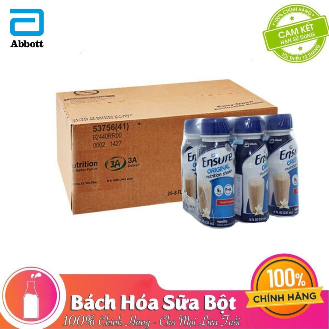 Thùng 24 Chai Sữa Nước Abbott Ensure Gold Vigor 237ml - 4