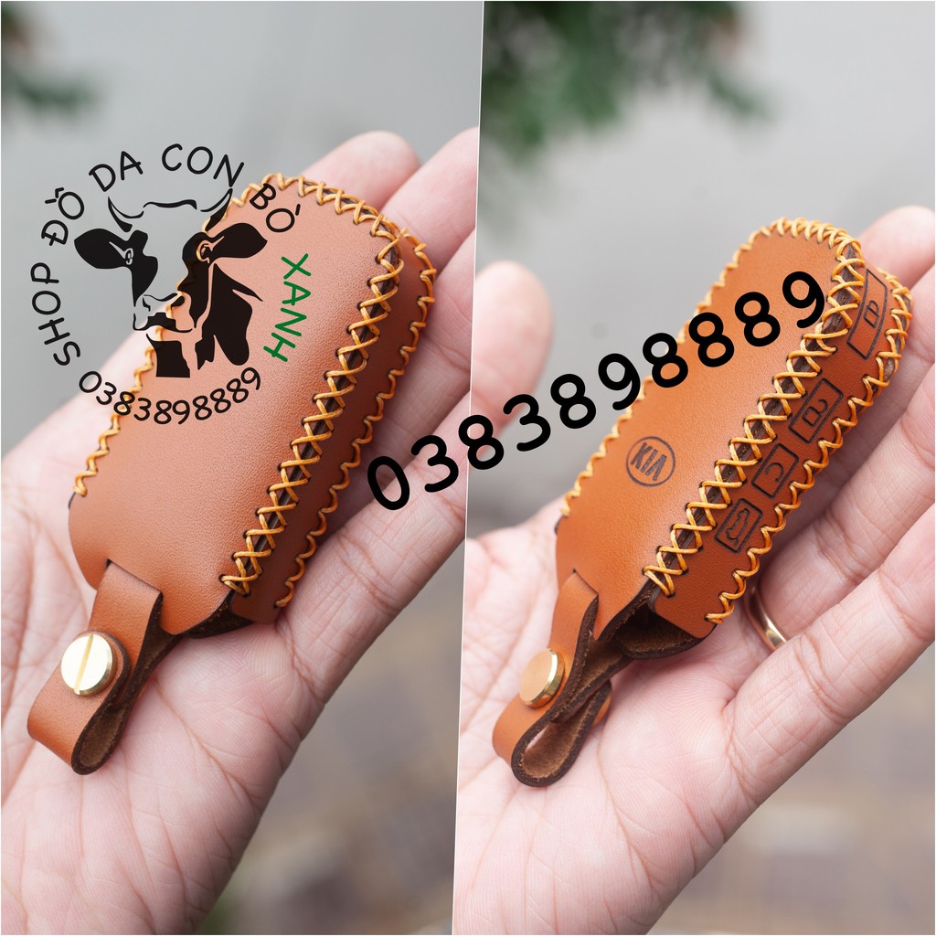 Bao Da dành cho chìa Khoá Kia Sorento 2021 handmade Da Thật 010