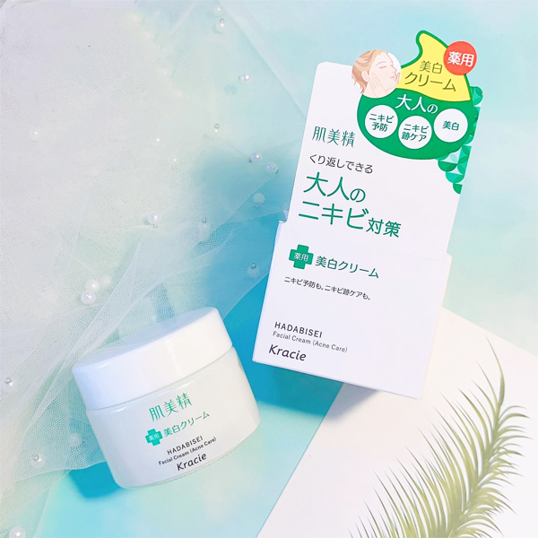 Kem Dưỡng Ẩm Ngăn Ngừa Mụn Kracie Hadabisei Facial Cream Acne Care 50g