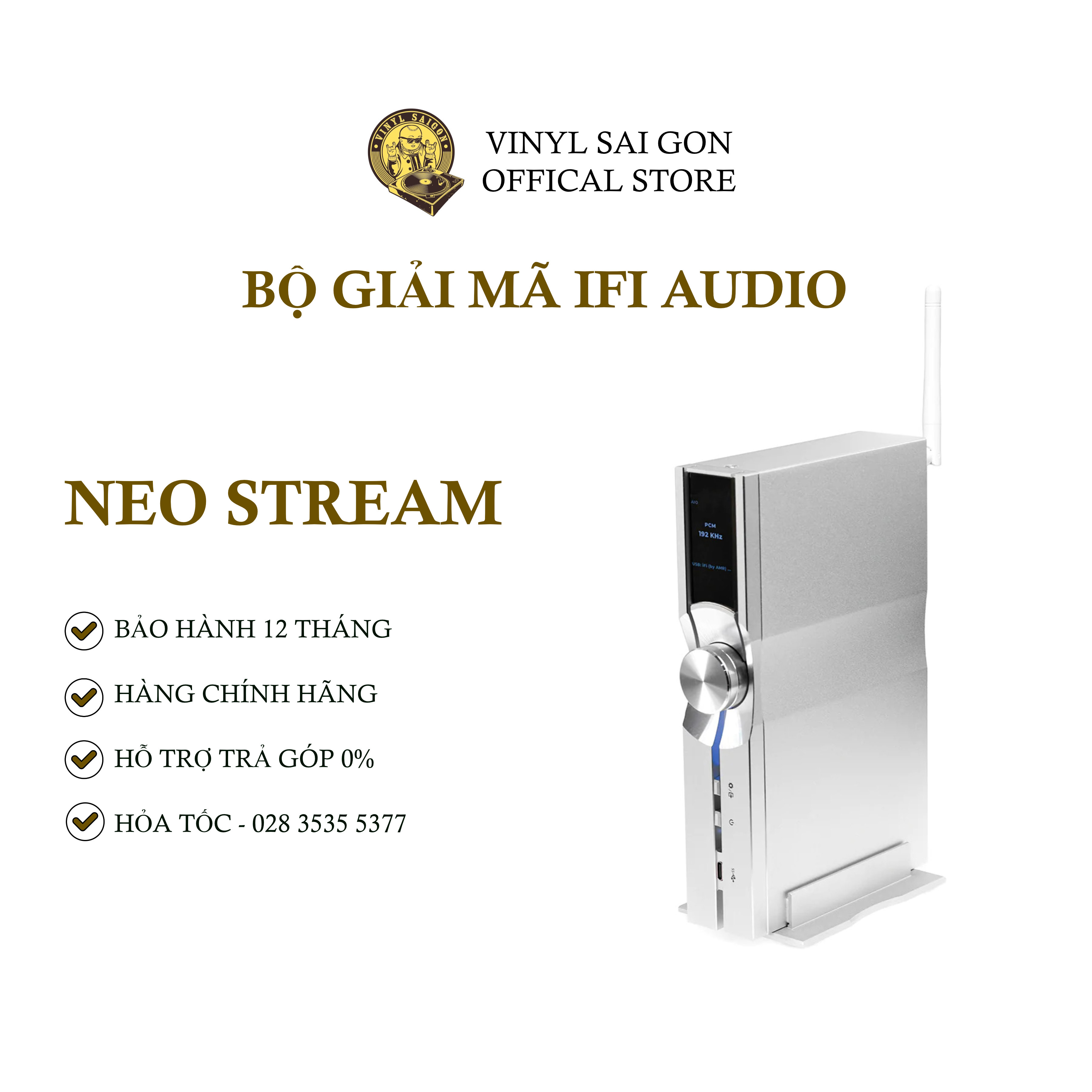 Bộ Giải Mã Dac/Amp iFi NEO Stream - Hàng Nhập Khẩu