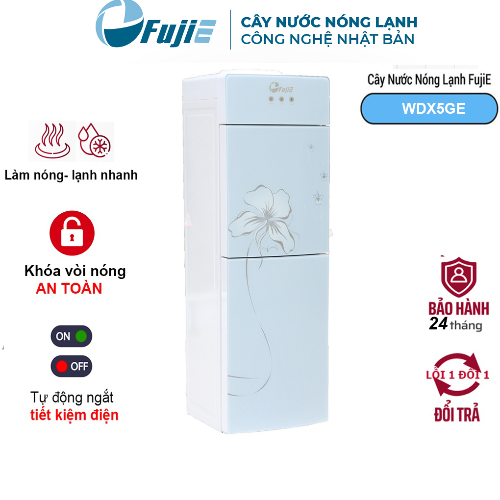 Cây Nước Nóng Lạnh Fujie WDX5GE - Xám - Hàng chính hãng