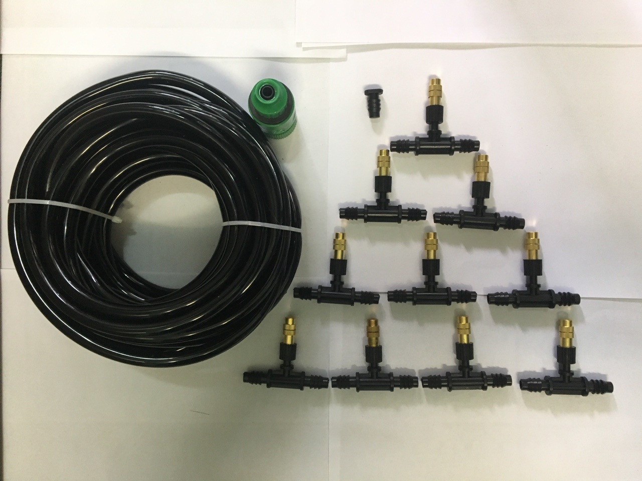 BỘ KIT PHUN SƯƠNG 10 ĐẦU PHUN SƯƠNG ĐỒNG ỐNG 8/11MM