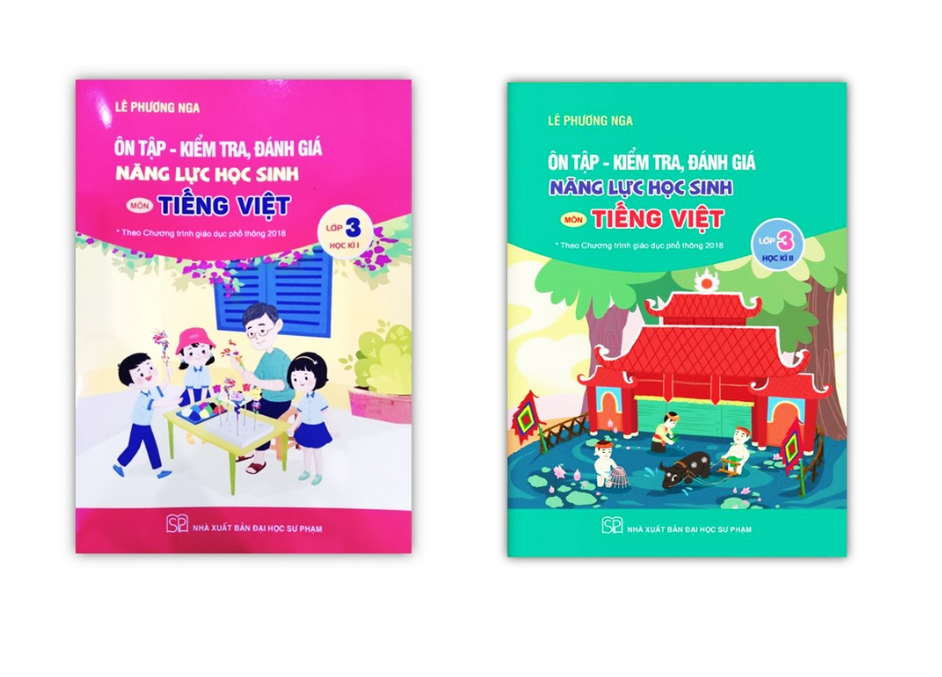 Sách - Combo Ôn tập - kiểm tra, đánh giá năng lực học sinh môn Tiếng việt 3 học kì 1 + 2