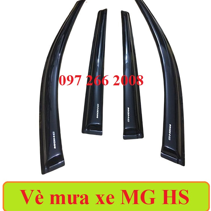 Vè che mưa xe MG HS 2021- 2022- 2023 vè NHỰA ĐEN dày cao cấp