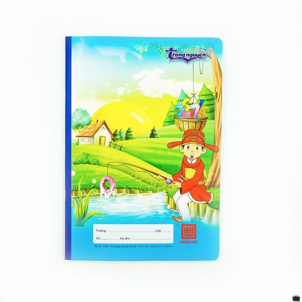 Vở 4 ô ly 80 trang Hồng Hà Chân dung Trạng Nguyên - 0565