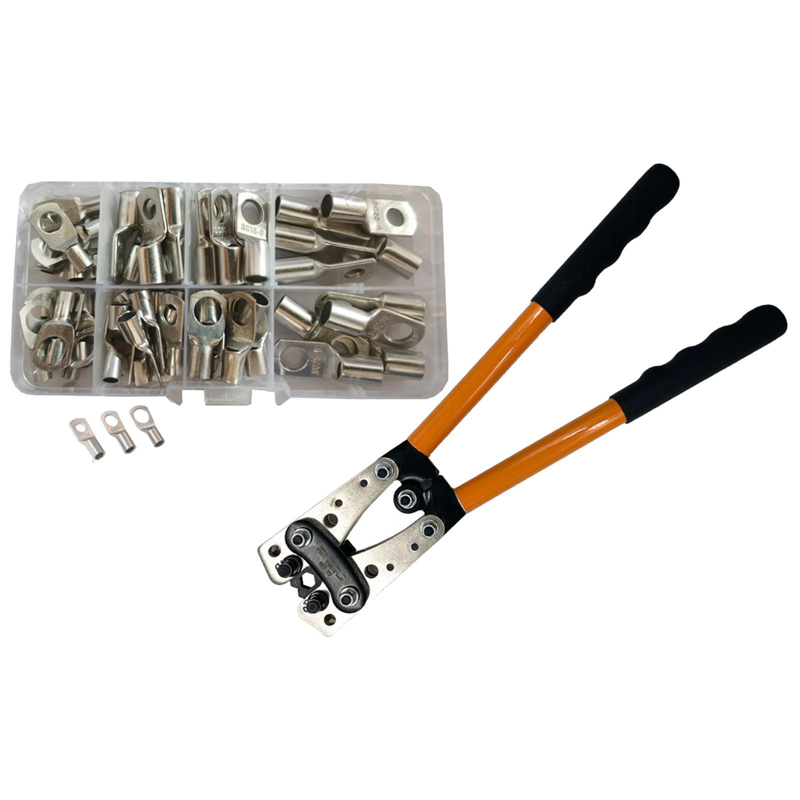 Cable Crimping Plier with Cable Lugs Wire Rope Crimping Tool Crimper Tool for 6~50mm2