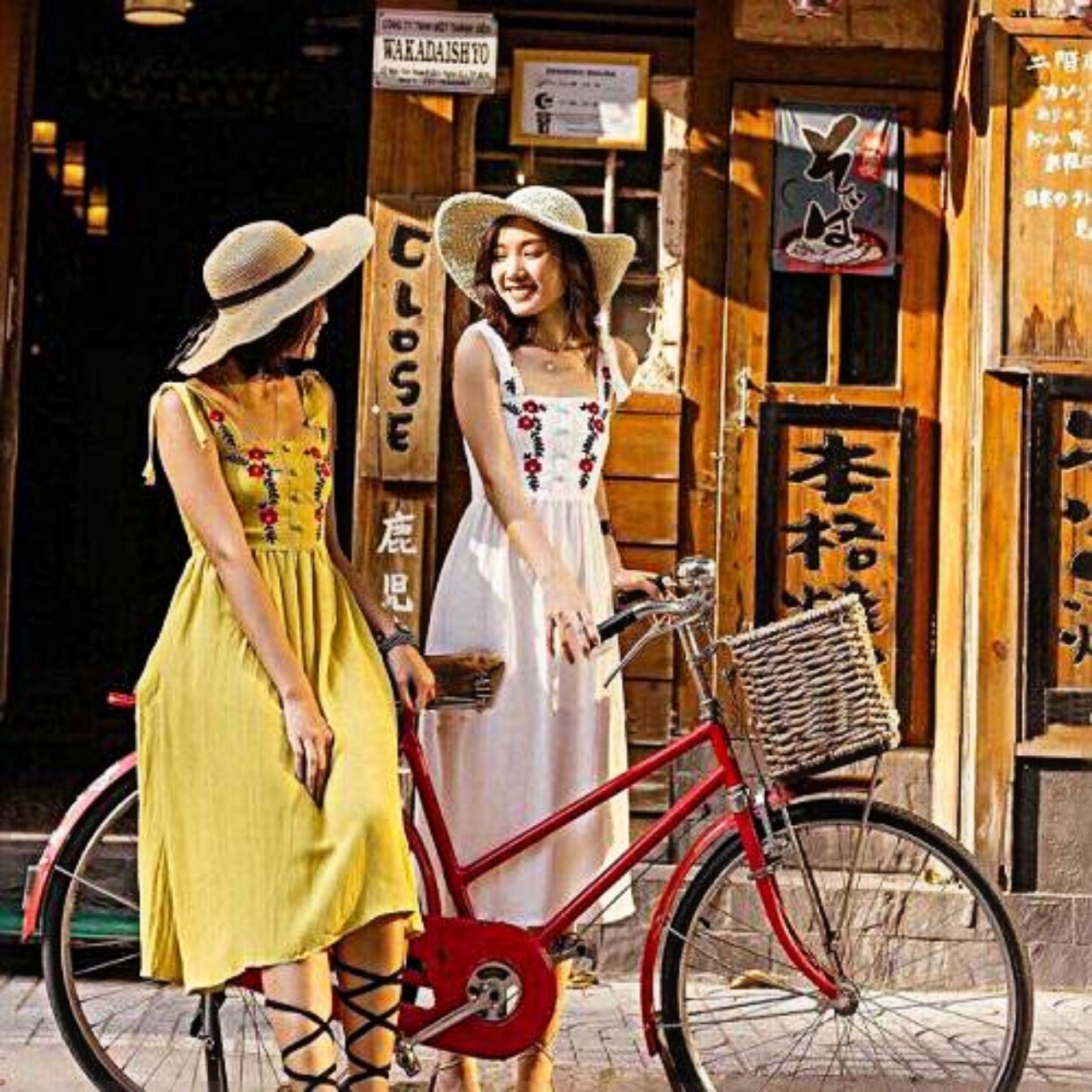 ĐẦM THÊU HOA 2 DÂY BẢN TO NHÚN SAU LƯNG
