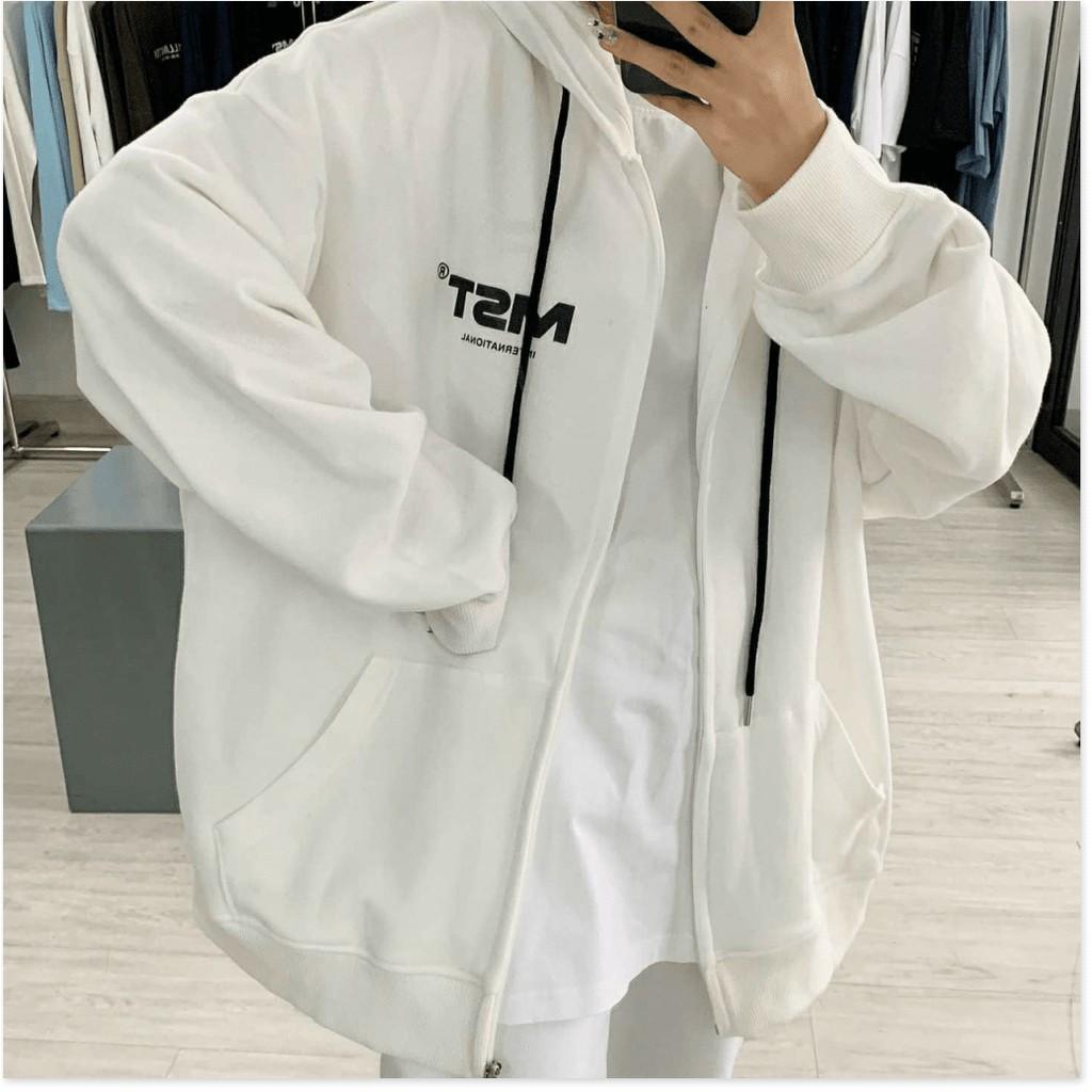 ÁO KHOÁC NỈ DÂY KHOÁ KÉO, ÁO KHOÁC HOODIES NỮ CHẤT THUN NỈ MỀM CÓ NÓN PHỐI CHỮ IN SIÊU HOT