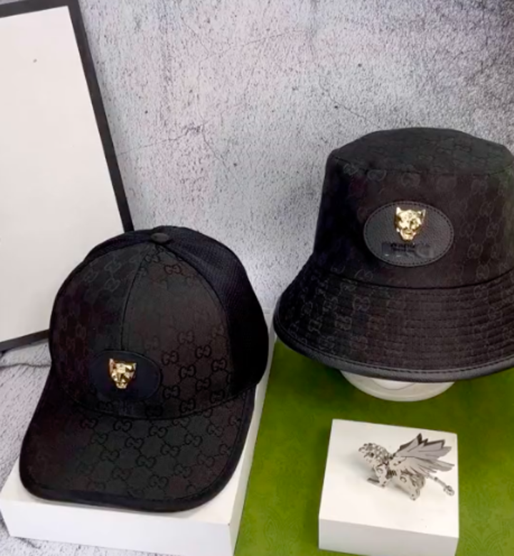 Combo nón cặp nam nữ Sói vàng phối vải kaki form chuẩn thời trang đường phố cao cấp