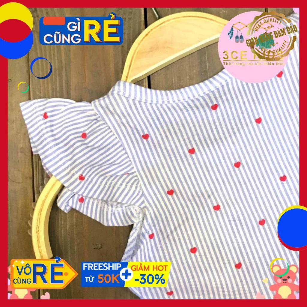 Đầm hoa nhí sọc bé gái - Sịn sò ,cao cấp