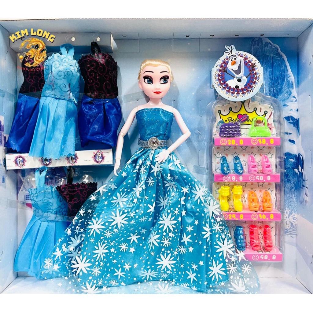 Đồ chơi hộp Búp bê Elsa kèm trang sức và vương miện - nữ hoàng băng giá Frozen