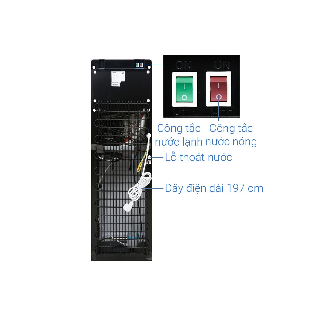 Cây nước nóng lạnh Toshiba RWF-W1669BV(K1)-Hàng chính hãng