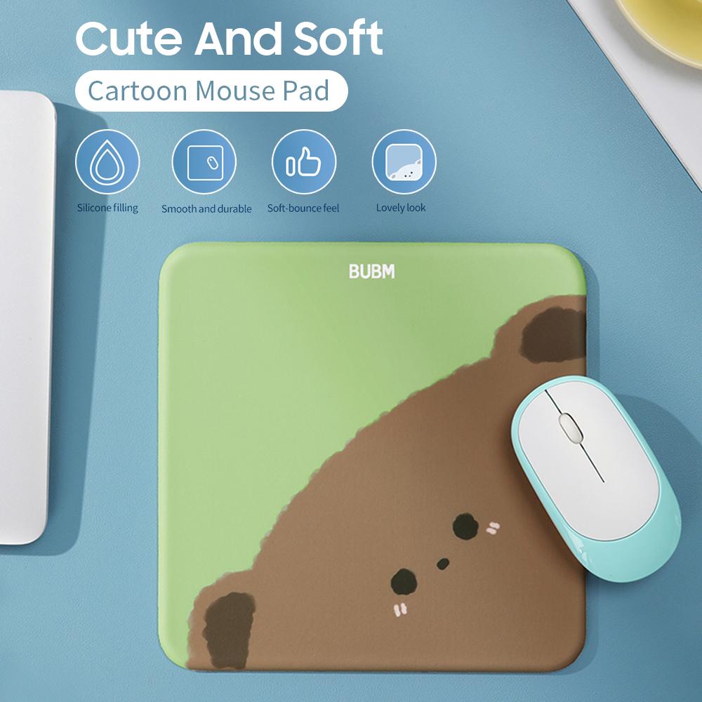 Bàn di chuột hoạt hình BUBM Mềm mại Nhiều lựa chọn Thiết kế đáng yêu Lót silicone Mịn & Bền Không trơn trượt