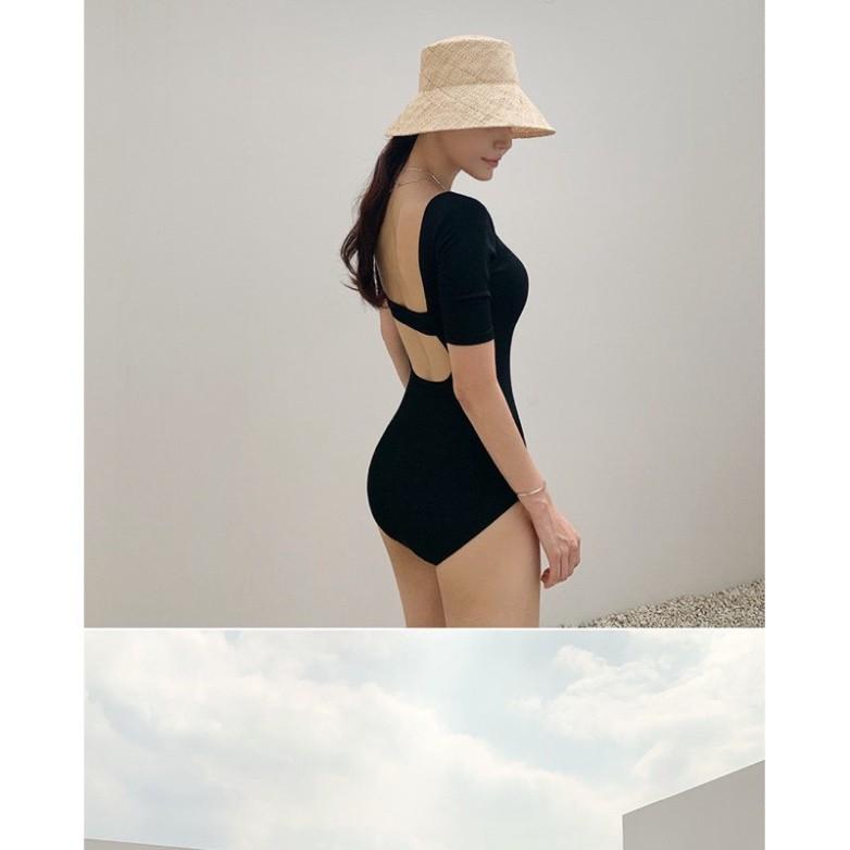 Bikini uzzlang hàn quốc 1 mảnh hở lưng hot 2021