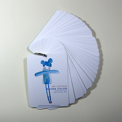 Giấy vẽ màu nước Postcard 40 tờ  khổ (9 x 12) cm - Màu xanh dương