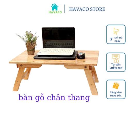 Bàn Gỗ Đa Năng Chân Xếp Gọn, Bàn Để Máy Tính Laptop - Bàn Học Kiểu Dáng Nhật Bản Chất Liệu Gỗ Thông Cao Cấp