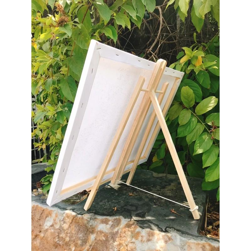 Giá vẽ tranh mini gỗ thông để bàn cao 50 cm