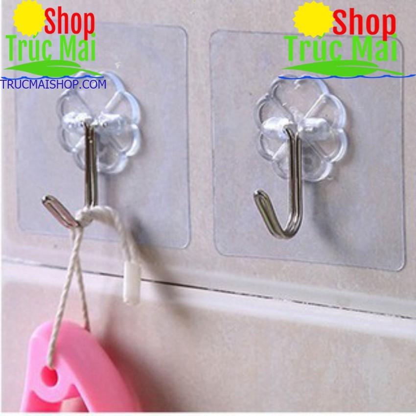 Móc Dán Tường Siêu Dính Trong Suốt Chịu Lực Tốt Treo Tường Chắc Chắn 6x6 cm - MY2