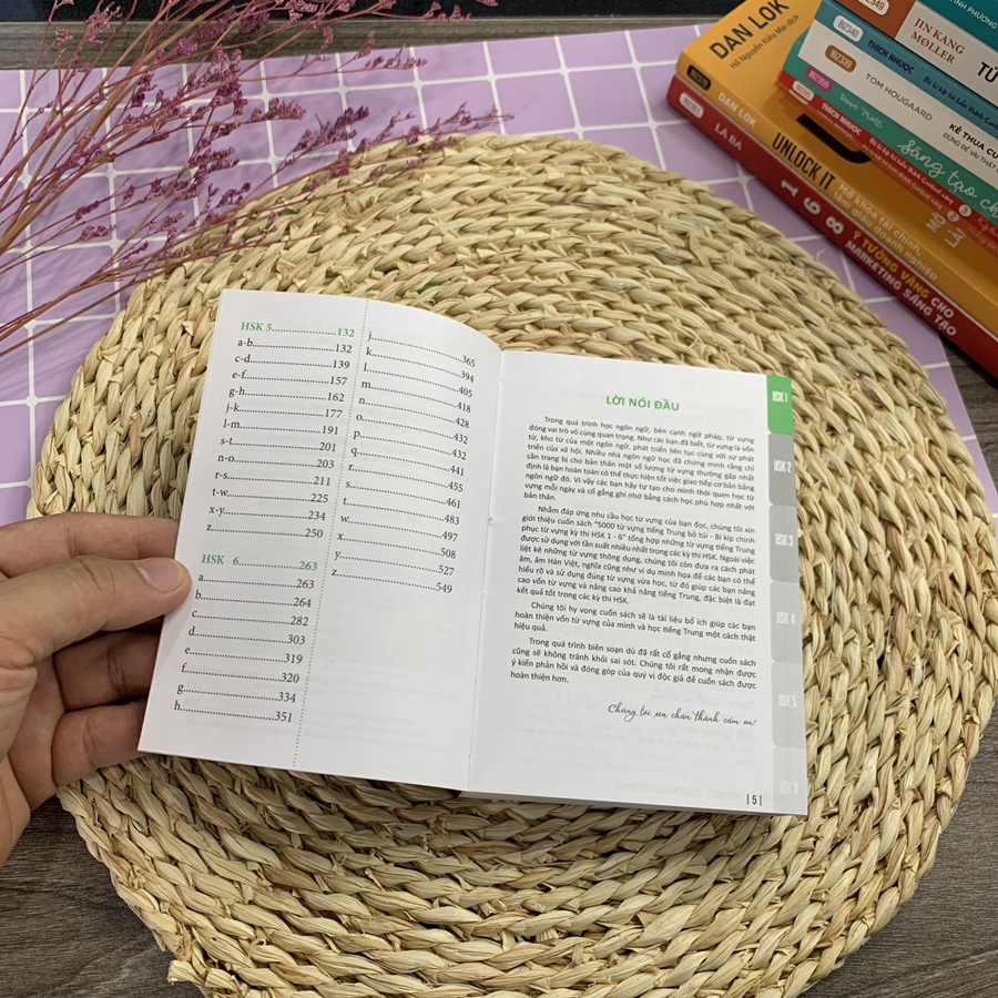 Sách 5000 Từ Vựng Tiếng Trung Bỏ Túi - Bí Kíp Chinh Phục Từ Vựng Kỳ Thi HSK