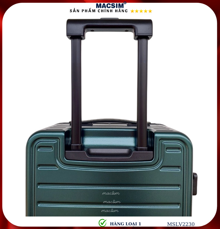 Vali cao cấp Macsim SMLV2230 cỡ 20 inch màu xanh đậm ( dark green)- Hàng loại 1