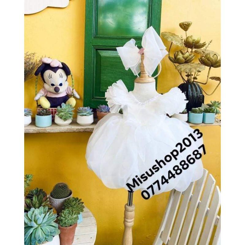 Đầm cao cấp bé gái bí ngô trơn đủ màu 6 kg-23 kg