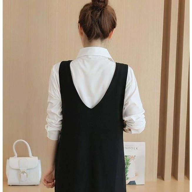 YẾM BẦU CÔNG SỞ CỔ TIM - Váy bầu màu đen -không kèm áo