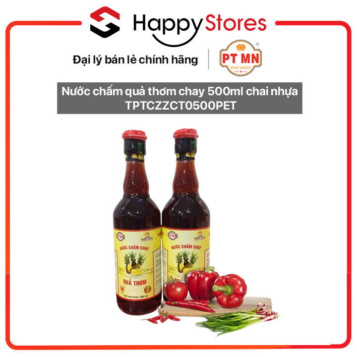 Nước chấm quả thơm chay 500ml chai nhựa TPTCZZCT0500PET - Hàng chính hãng