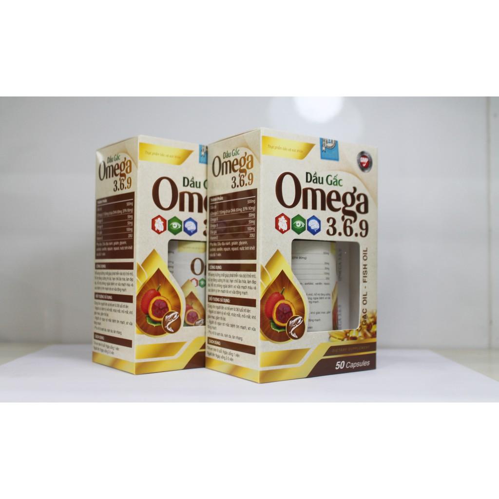 DẦU GẤC OMEGA 3 6 9 - Tăng cường sức khỏe tim mạch, não bộ và thị lực - Giúp da sáng hồng, phòng ngừa xơ vữa mạch máu