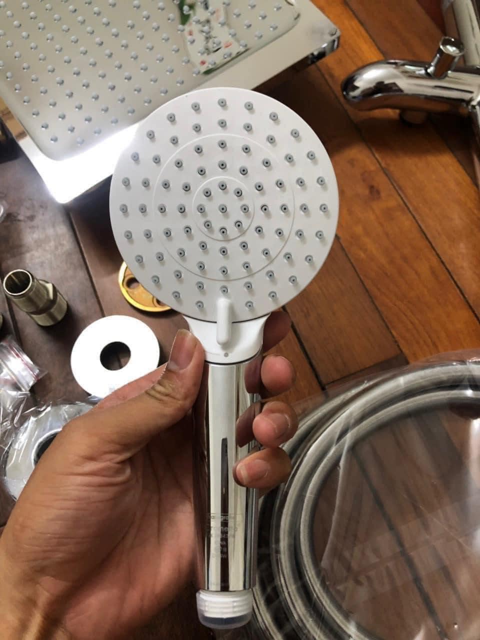 SEN CÂY HANSGROHE CROMETTA E 240 27298000 1JET SHOWERPIPE 3 in 1 Made in Germany Hàng chính hãng