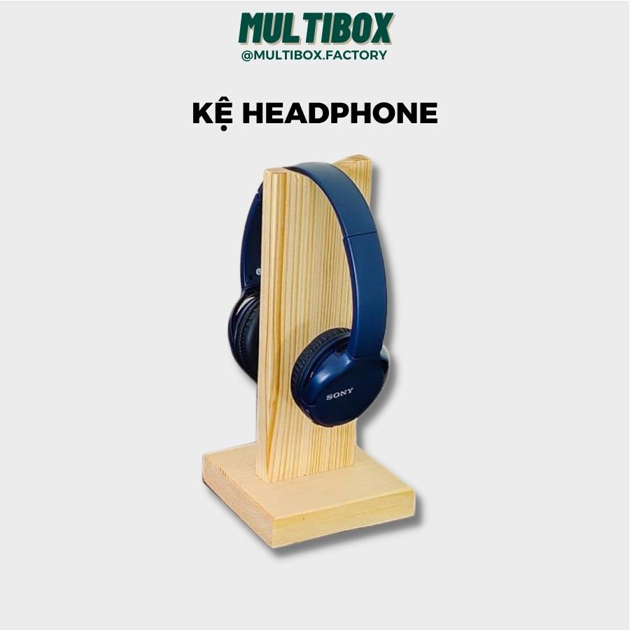 Giá Treo Tai Nghe Gỗ Hiện Đại Kiểu Dáng Tối Giản, Kệ Headphone Decor Góc Làm Việc