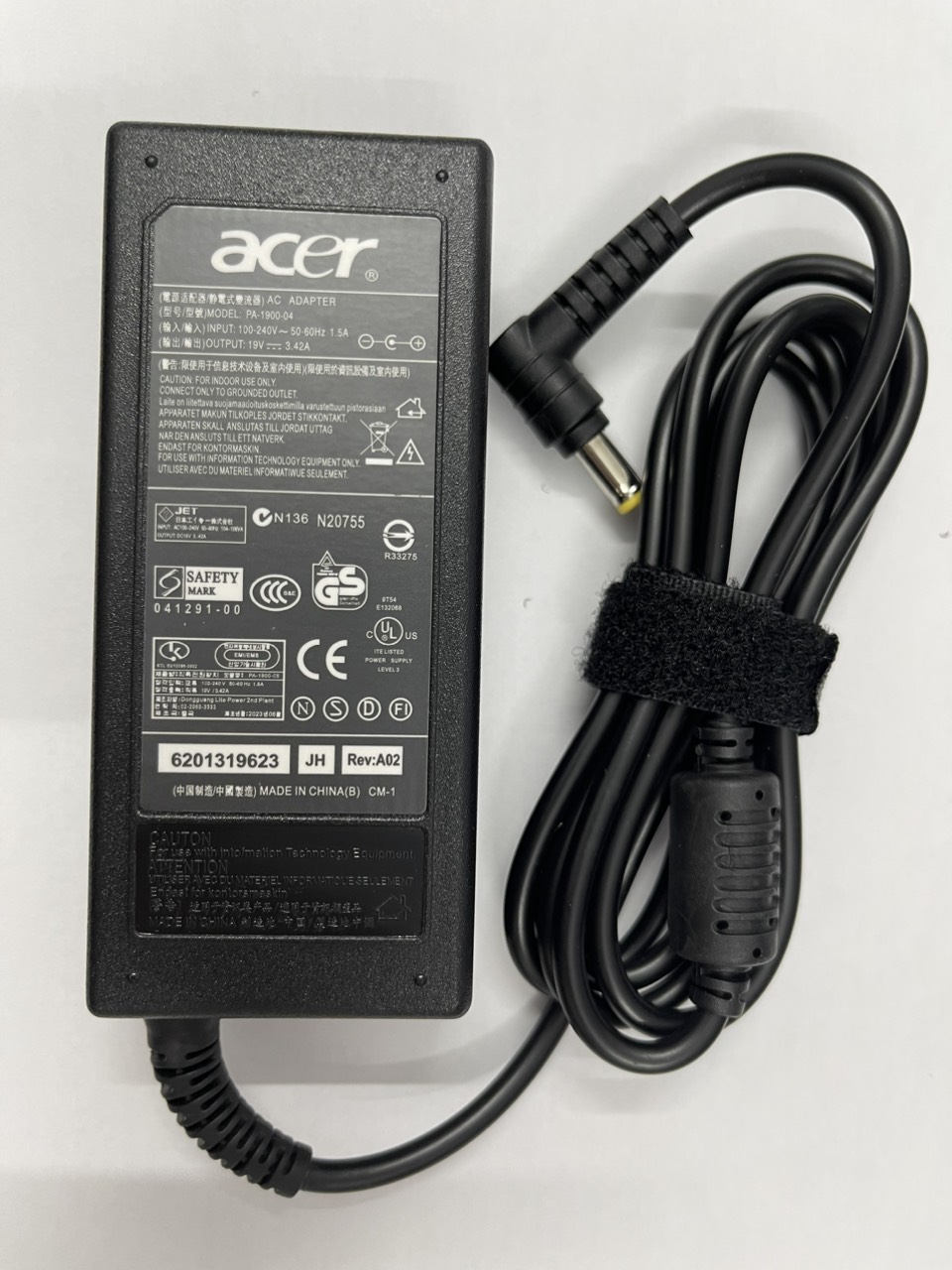 Sạc dành cho Acer Aspire E1-431 E1-472 E1-522 E1-531 E1-570 E1-771 Series 65W hàng nhập khẩu