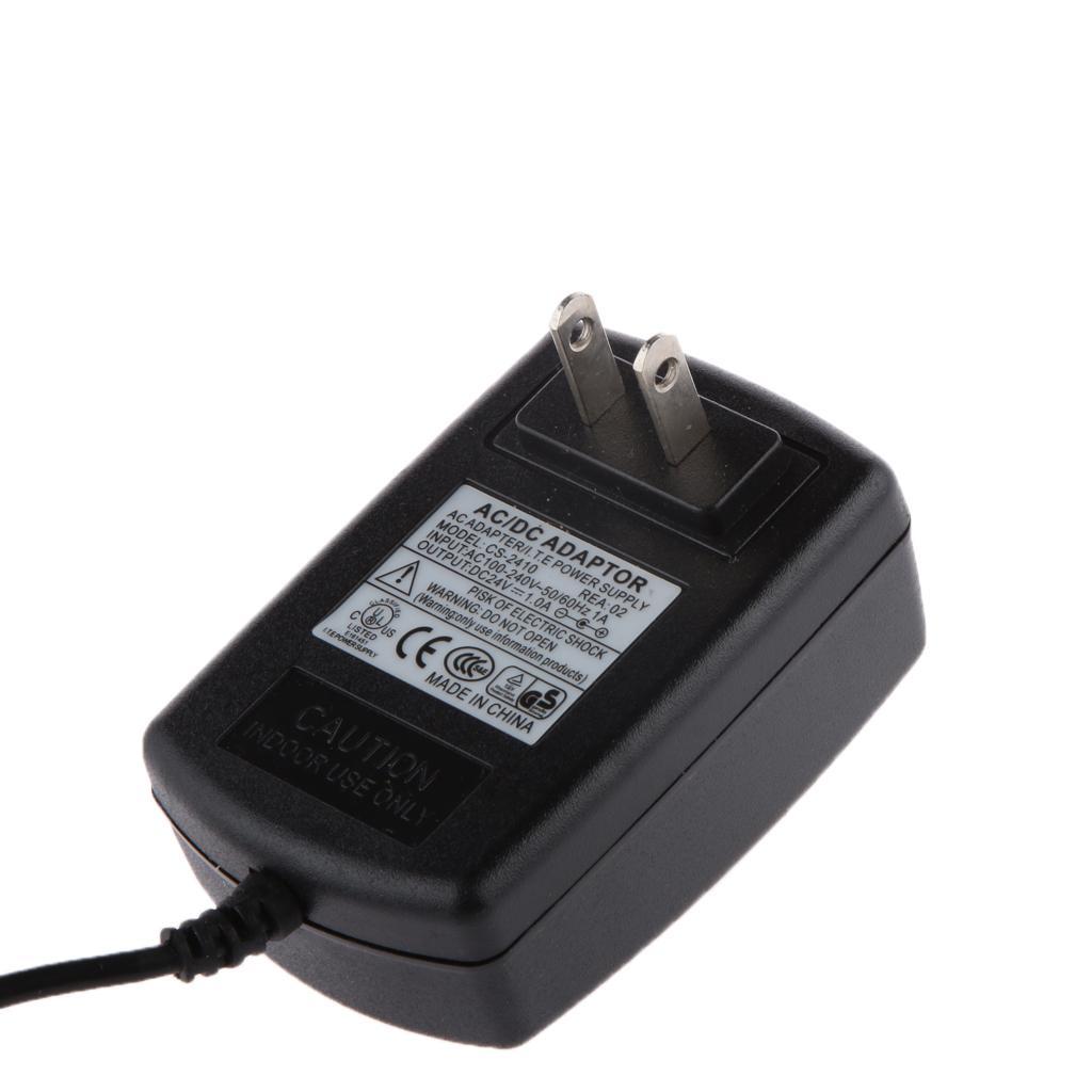 US Plug DC 24V 1A AC Adapter Charger Power Supply for LED Strip Light