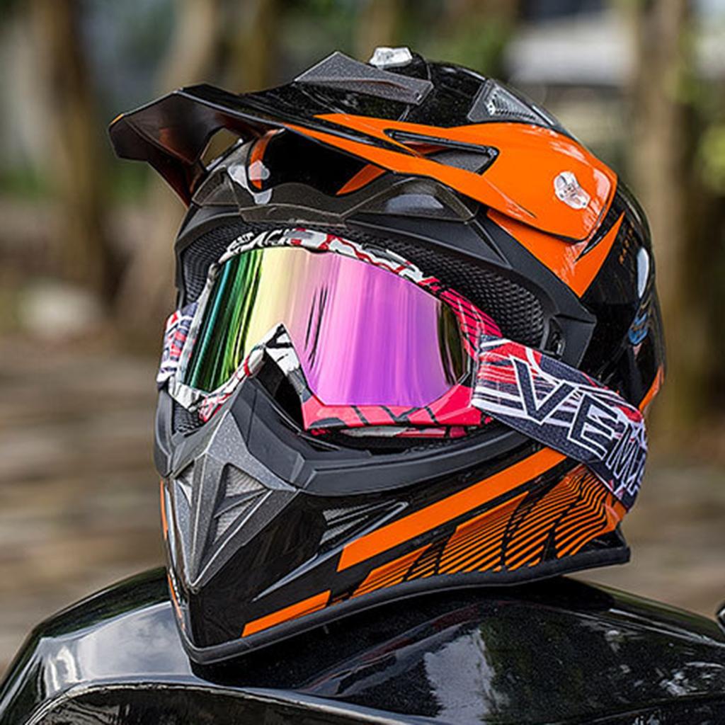 Snowmobile Snowboard Goggles Motorcycle Racing Eyewear , Anti-UV & Weatherproof,Colorful / Clear Lens