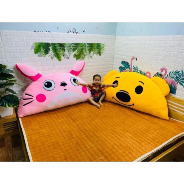 Gối tựa bông hình thú,vỏ nhung ruột bông cao cấp Babykid