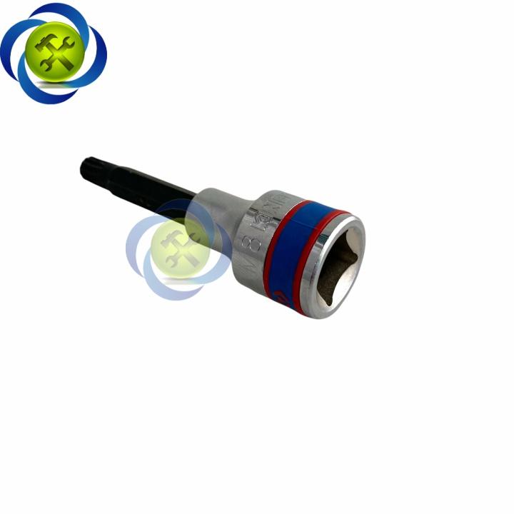 Đầu tuýp hình sao 12 cạnh M8 Kingtony 403608 dài 80mm loại 1/2