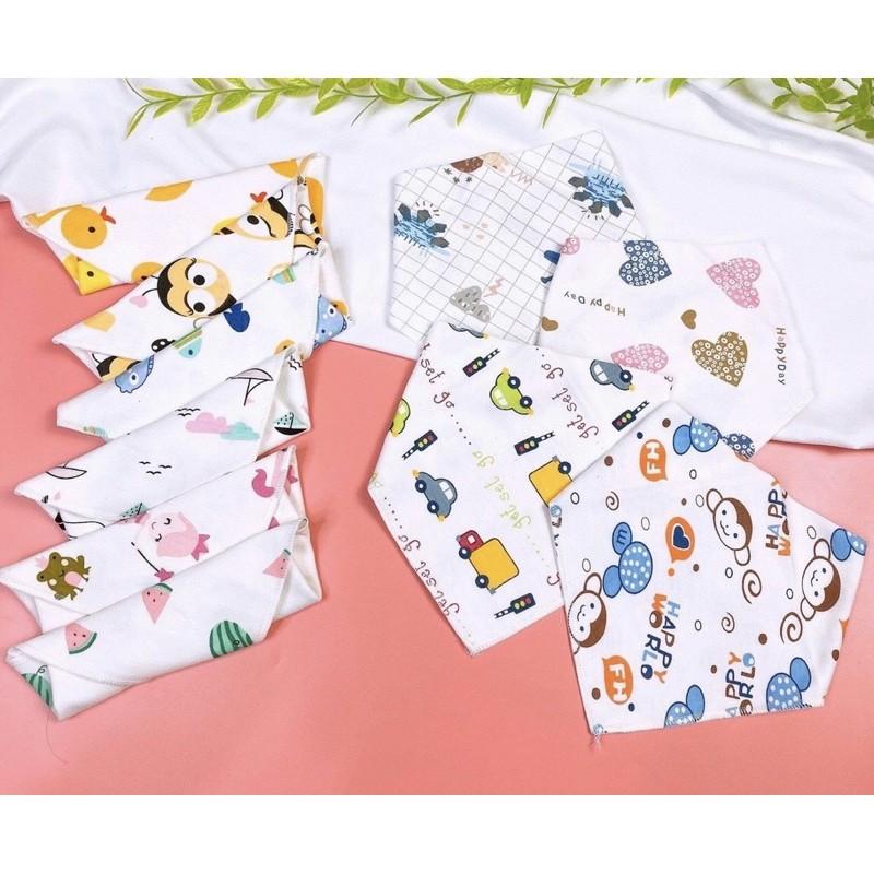 SET 10 YẾM COTTON LOẠI ĐẸP CHO BÉ TRAI-BÉ GÁI HOẠ TIẾT ĐẸP