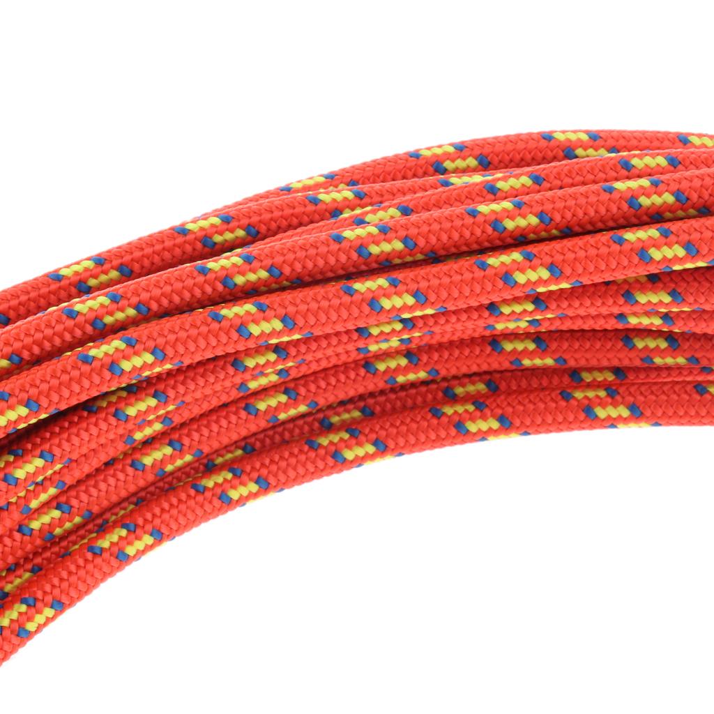 6mmx30m Climbing Safety Auxiliary Rope Static Cord  Mountain Orange
